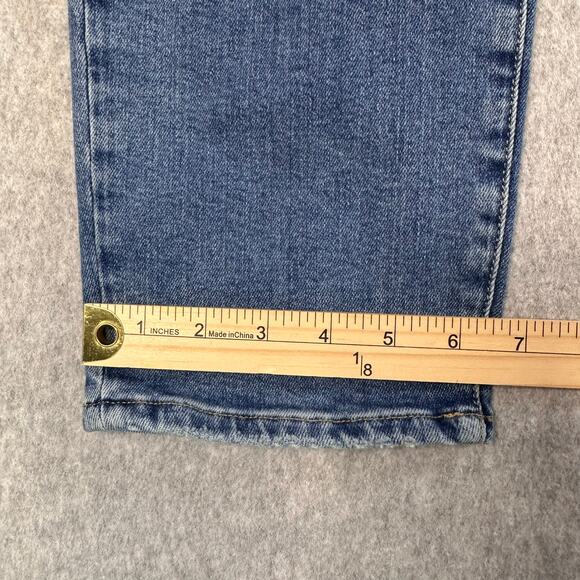 Good American jeans Blue Indigo Womens 14/32 Crossover Waistband Slim Straight - Picture 10 of 10